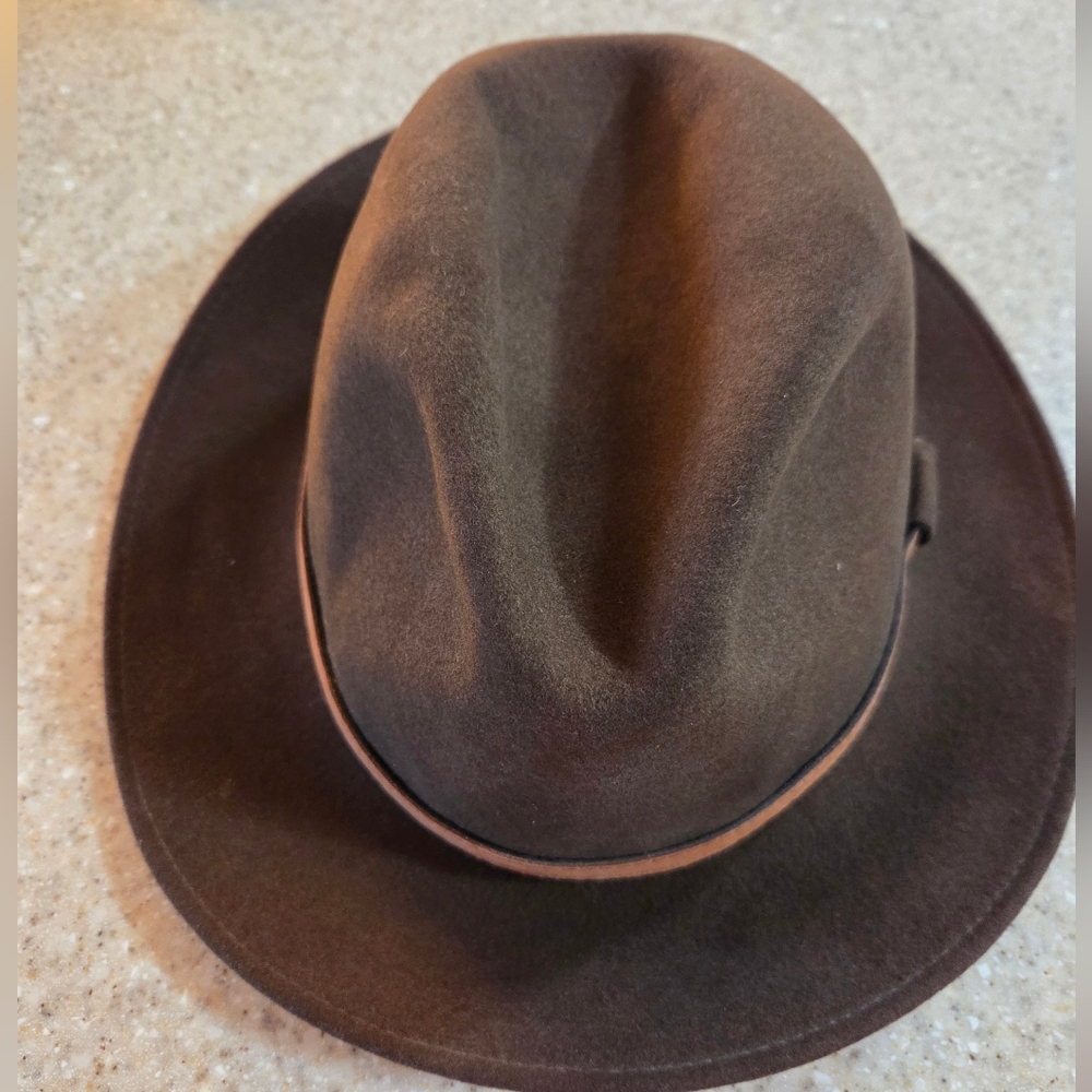 Bailey Glen Brown Fedora Hat Mens Large